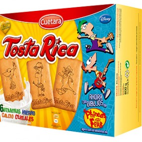 CUETARA Galletas Tosta Rica caja 760 grs